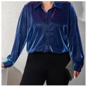 Glitter red and blue purple